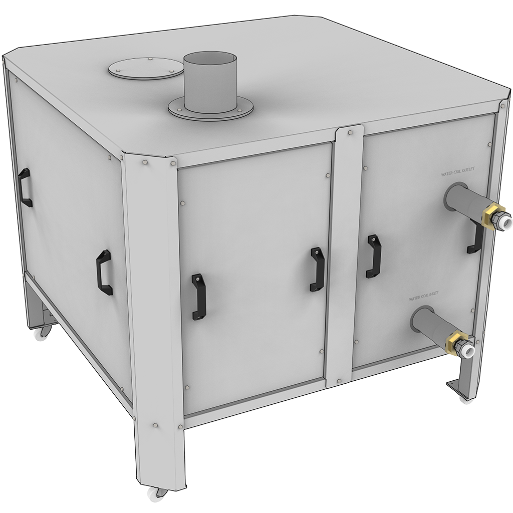 Chilled-Water Air Cooler â€“ Industrial Process Air Cooling Unit